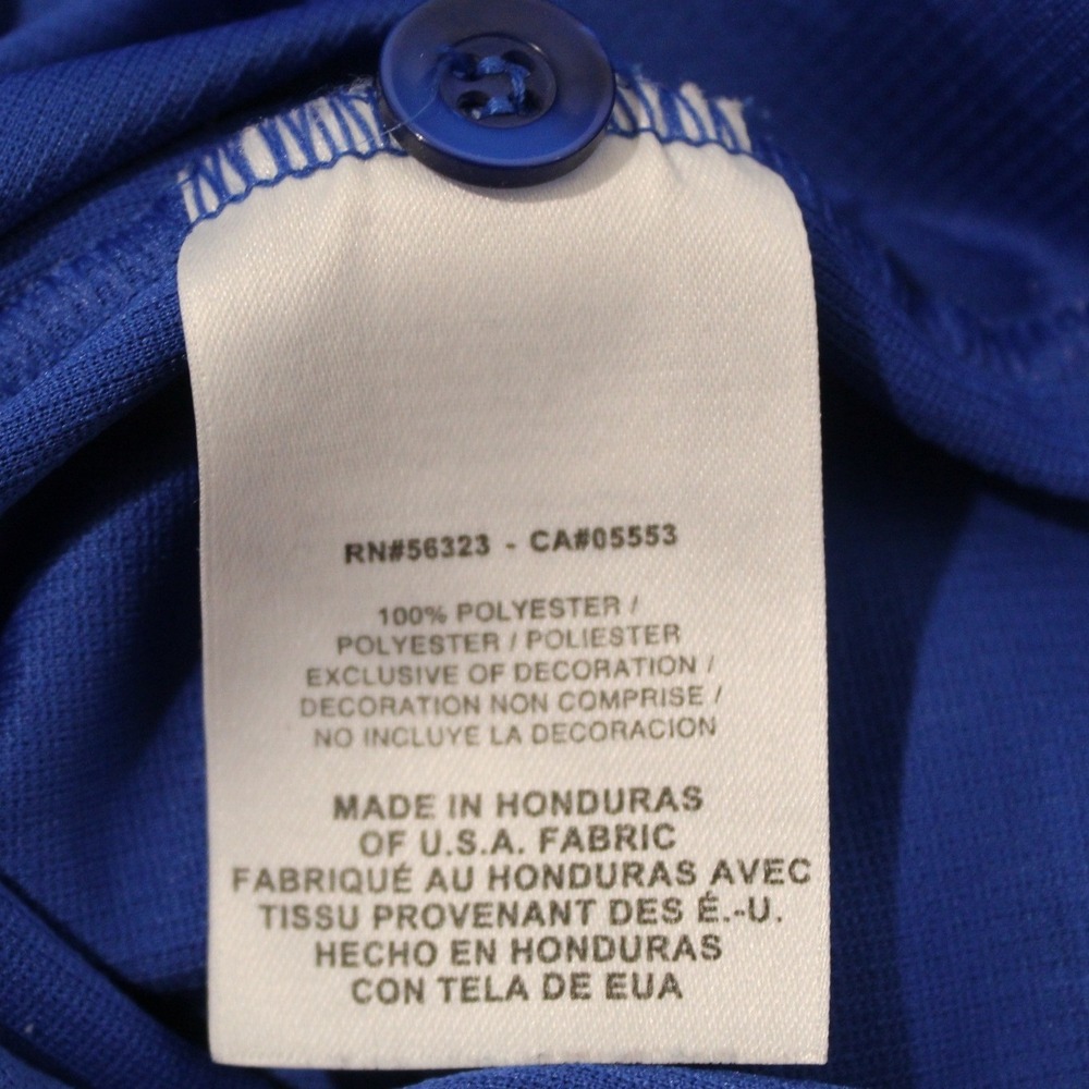 Nike‎ Mens Dri-FIT Polo Shirt Blue White Piping Short Sleeve SP120711HBS Large - Picture 4 of 9